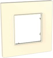 Рамка горизонтальная Schneider Electric Unica Quadro 1-м. бежевый картинка
